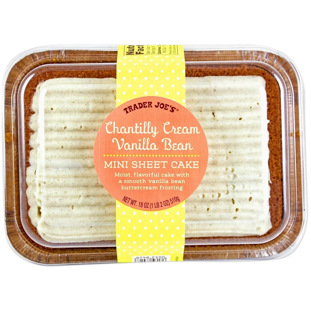 Trader Joe's — Chantilly Cream Vanilla Bean Mini Sheet Cake